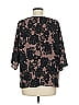 Paper Crown 100% Polyester Black 3/4 Sleeve Blouse Size M - photo 2