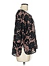 Paper Crown 100% Polyester Black 3/4 Sleeve Blouse Size M - photo 4