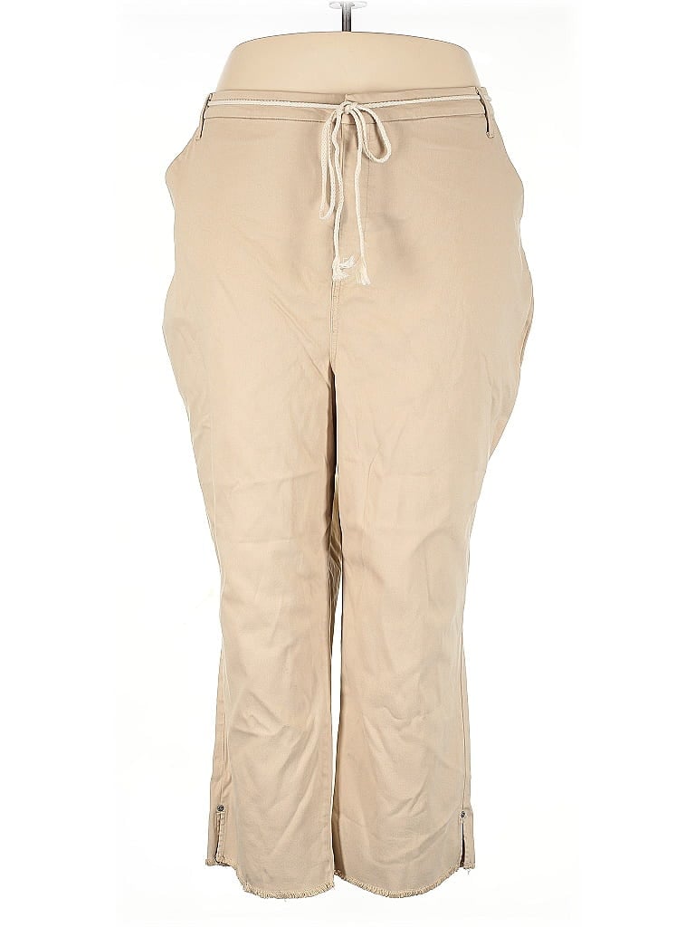 Pre-owned Nydj Khaki Pant In Brown