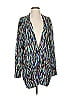 ETRO 100% Viscose Blue Black Blazer Size EU (IT) 40 / US 4 - photo 1