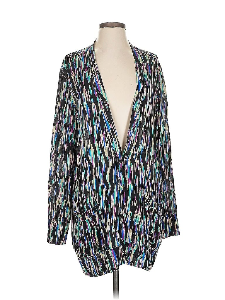 ETRO 100% Viscose Blue Black Blazer Size EU (IT) 40 / US 4 - photo 1