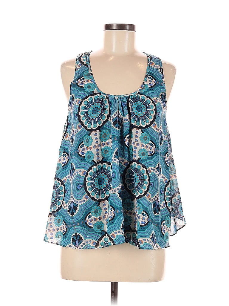 Pre-owned Meadow Rue Sleeveless Blouse In Blue