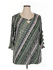 Jm Collection 3/4 Sleeve Blouse