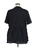 Isaac Mizrahi LIVE! 100% Cotton Black Short Sleeve Blouse Size 1X - photo 2