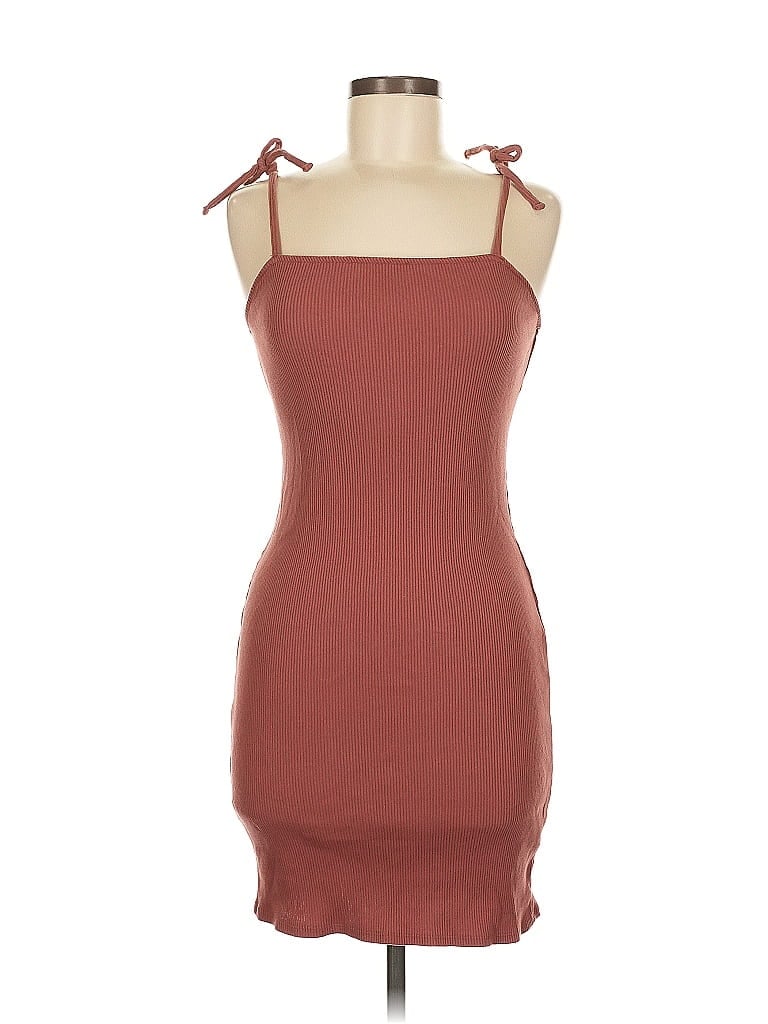Pre-owned Wild Fable Casual Dress In Burgundy