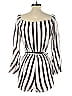 Silence and Noise 100% Rayon Stripes White Romper Size S - photo 2
