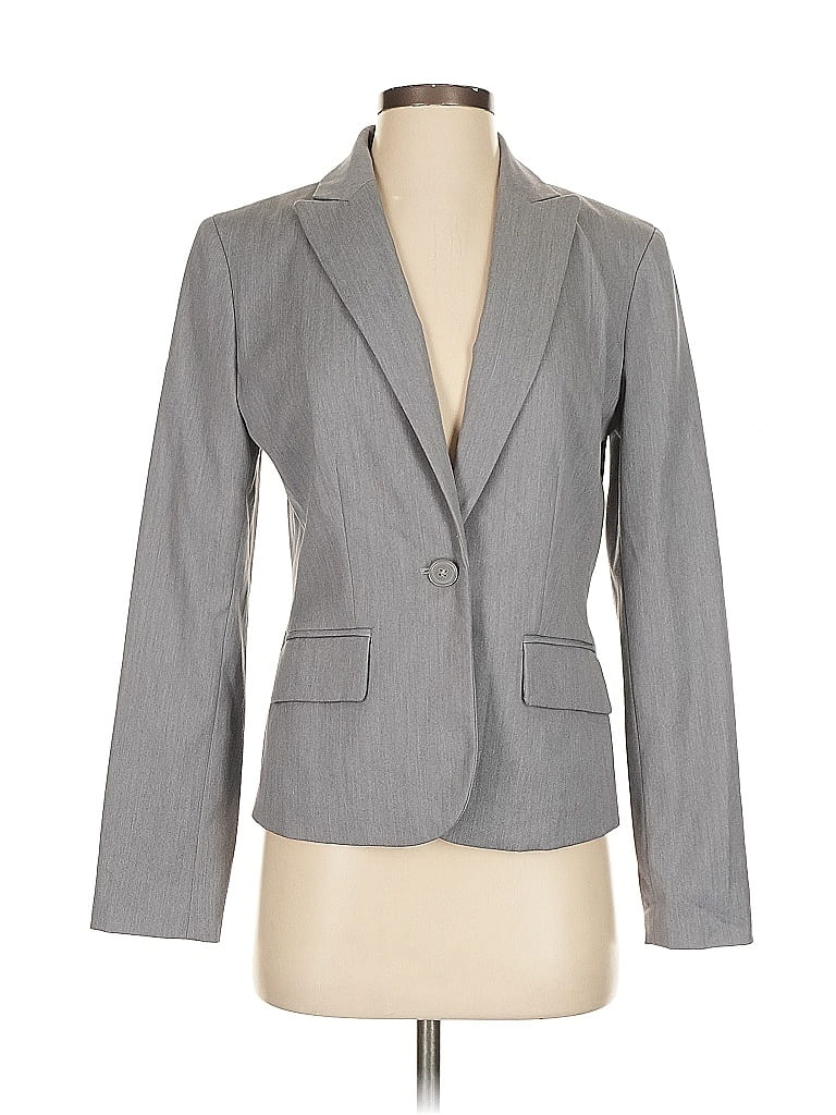 Pre-owned Anne Klein Blazer Jacket In Gray