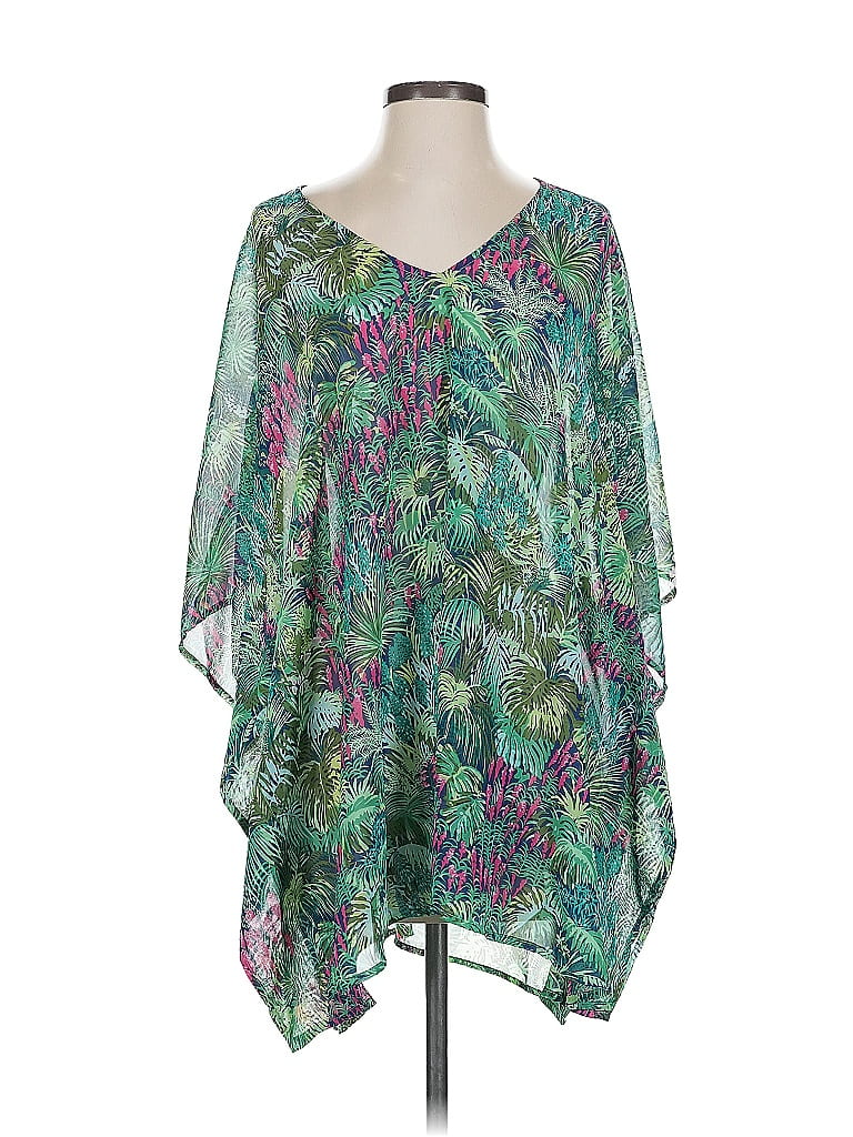 Pre-owned Show Me Your Mumu 3/4 Sleeve Blouse In Green