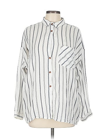 RVCA Long Sleeve Button-Down Shirt (view 1)