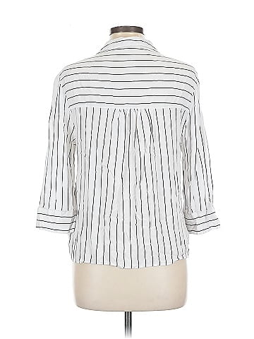 Bershka 3/4 Sleeve Button-Down Shirt (view 2)