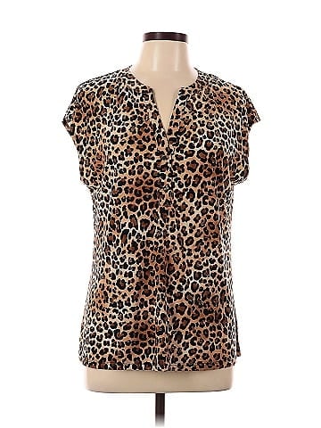 Anne Klein Short Sleeve Blouse (view 1)