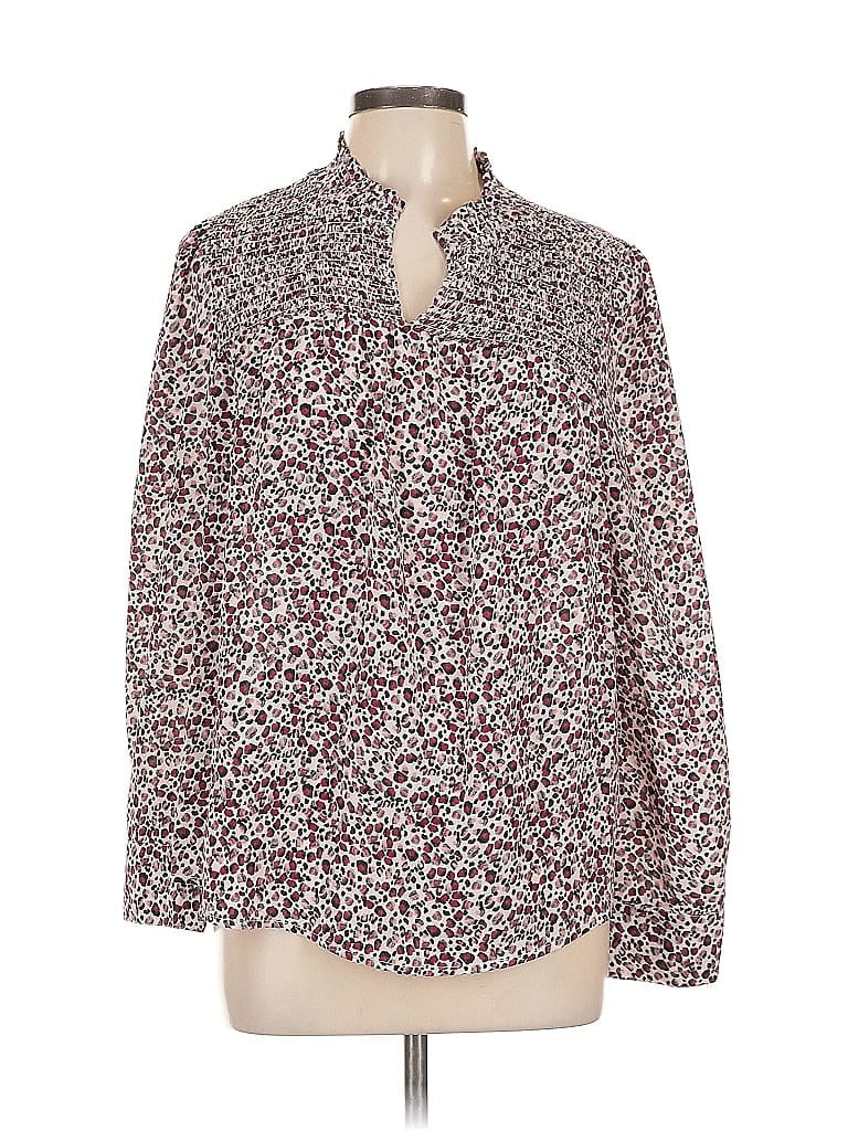 Click to view more detailed imagery on our partner's website Pre-owned Nanette Lepore Long Sleeve Blouse In Burgundy