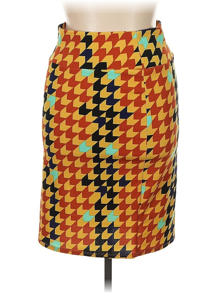 Pre-owned Lularoe Casual Skirt In Orange