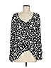 Eight Sixty 100% Rayon Black Long Sleeve Blouse Size M - photo 1