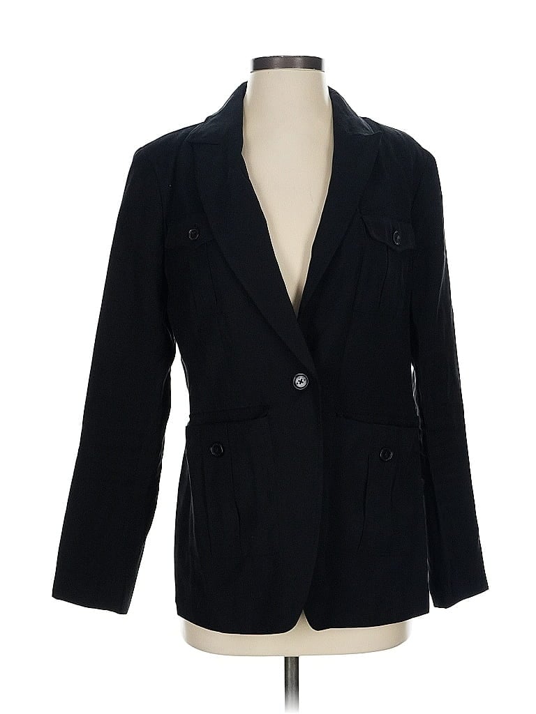 Pre-owned Banana Republic Factory Store Blazer Jacket In Black