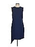Nicole Miller Solid Blue Cocktail Dress Size 4 - photo 1