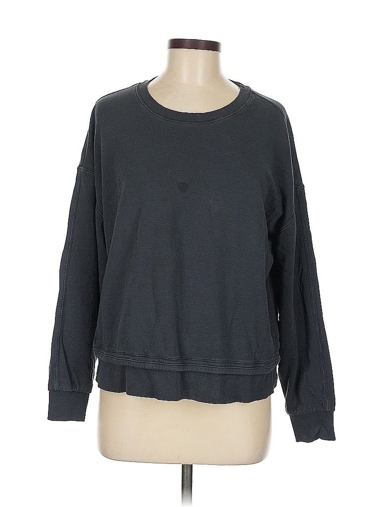 Pre-owned Athleta Sweatshirt In Gray