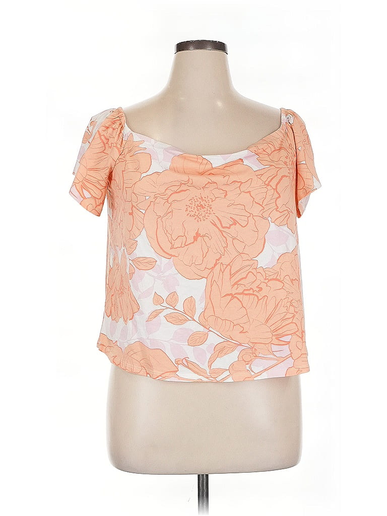 Pre-owned Guess Short Sleeve T-shirt In Orange