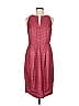 Akris Punto 100% Viscose Stripes Pink Cocktail Dress Size 8 - photo 1
