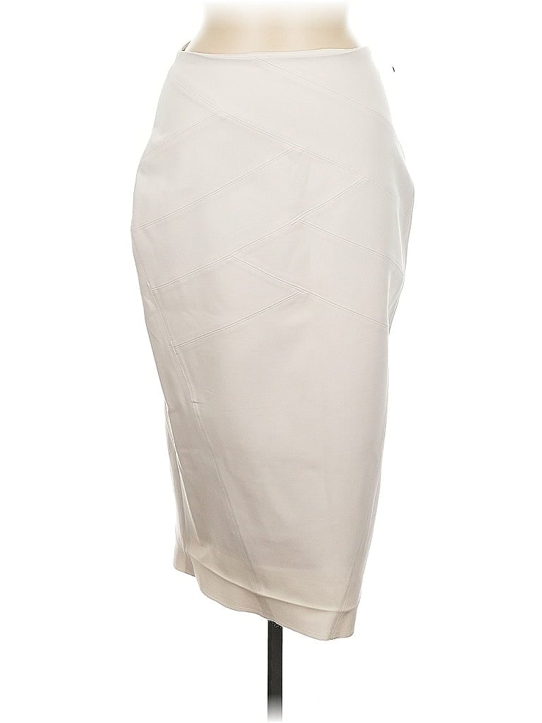 Pre-owned Express Formal Skirt In White