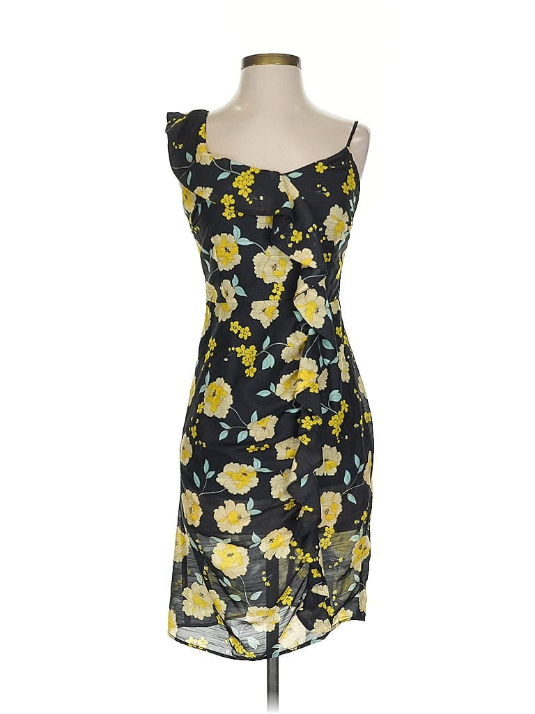 Pre-owned Cupcakes And Cashmere Cocktail Dress In Yellow