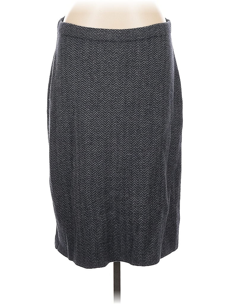 Pre-owned Jjill Casual Skirt In Gray