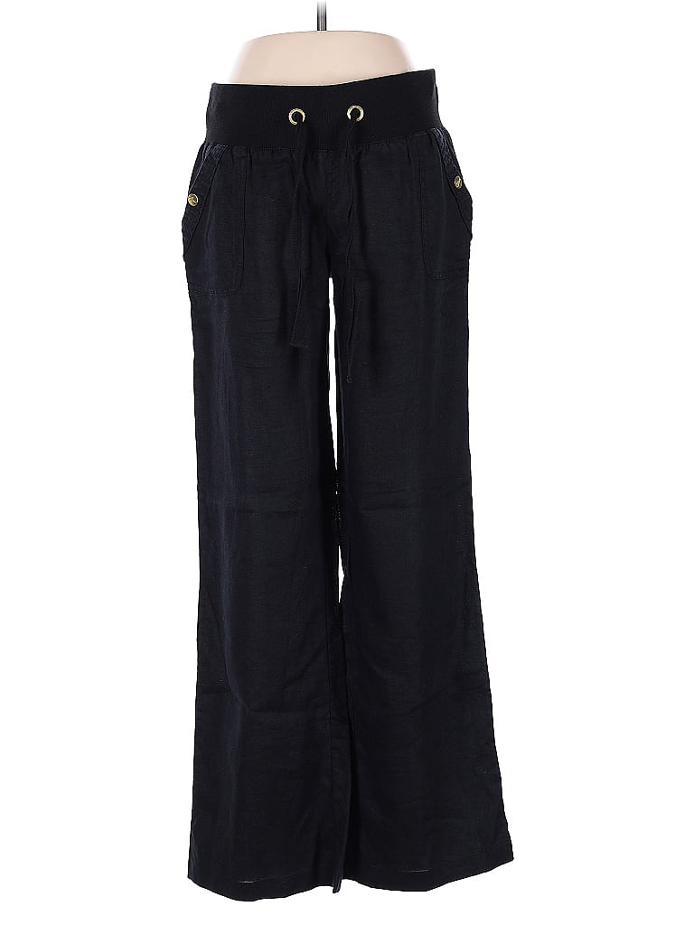 GUESS Women's Tessa Linen Culotte Pants Pink Size Large