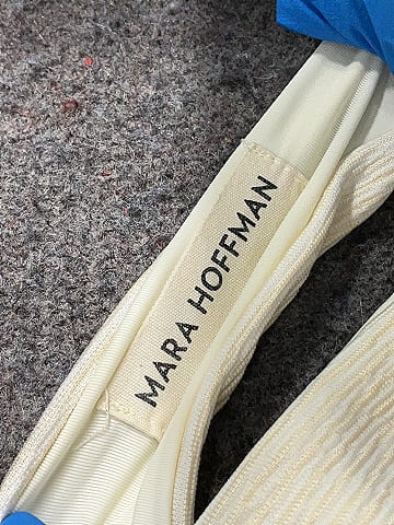 Mara Hoffman Ivory Swimsuit Top Size S