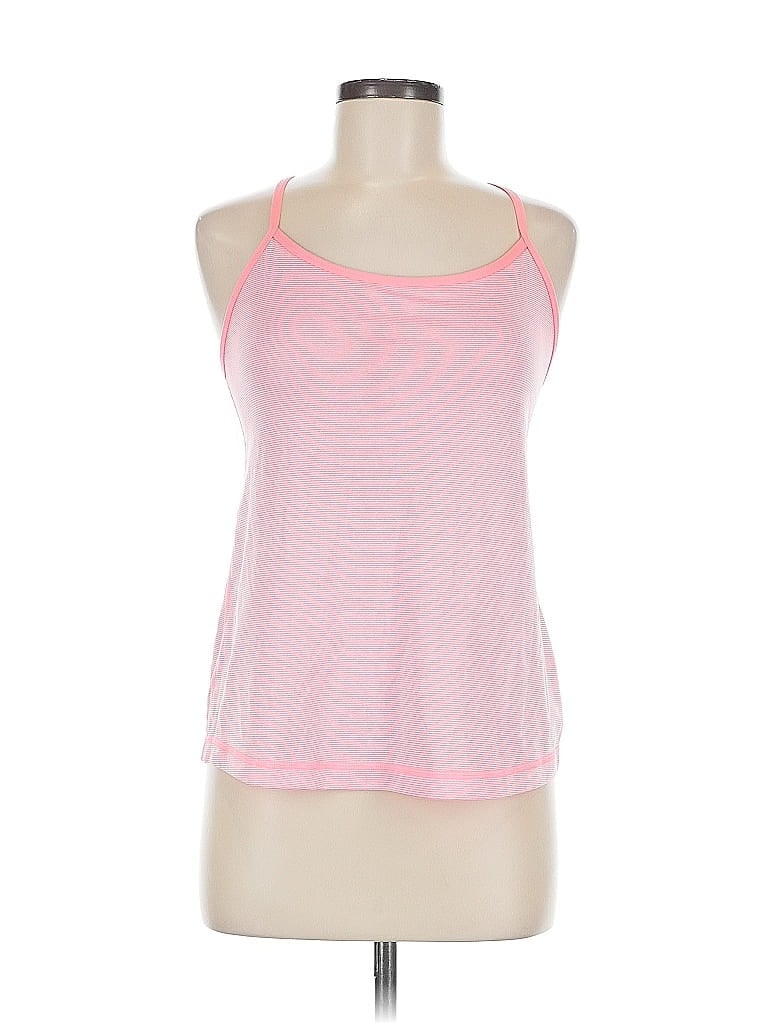 Pre-owned Z By Zella Tank Top Pink Halter Neckline Tops