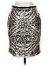 Weston 100% Polyester Paisley Silver Formal Skirt Size XS - photo 2