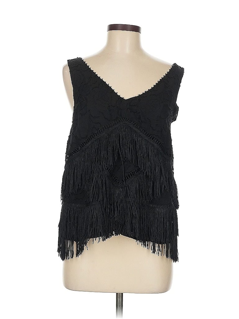 Pre-owned Hd In Paris Sleeveless Blouse In Black