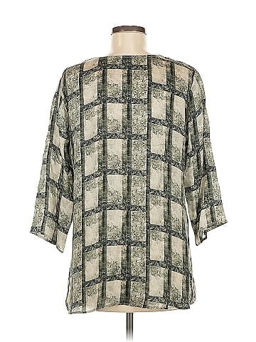 AP.NY 3/4 Sleeve Silk Top (view 2)