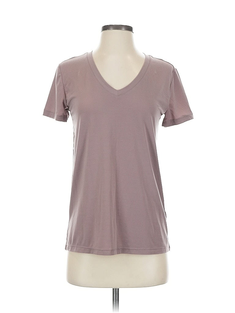 Pre-owned Zella Short Sleeve T-shirt In Gray