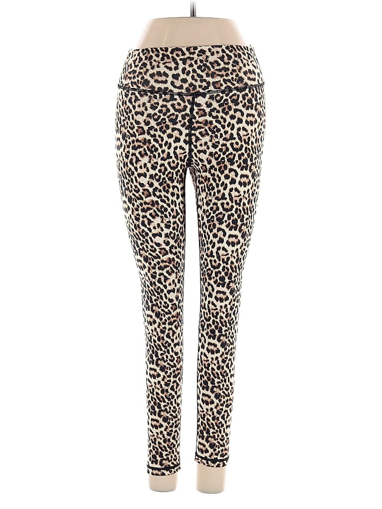 Pre-owned Zyia Active Leggings In Brown