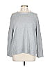 Ella Moss Solid Gray Pullover Sweater Size L - photo 1