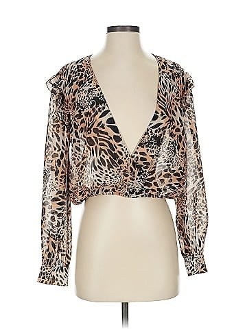 Blue Life Long Sleeve Blouse (view 1)