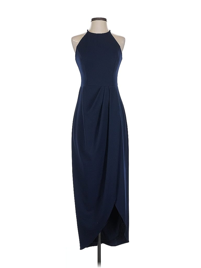 BHLDN 100% Polyester Blue Cocktail Dress Size 2 - photo 1