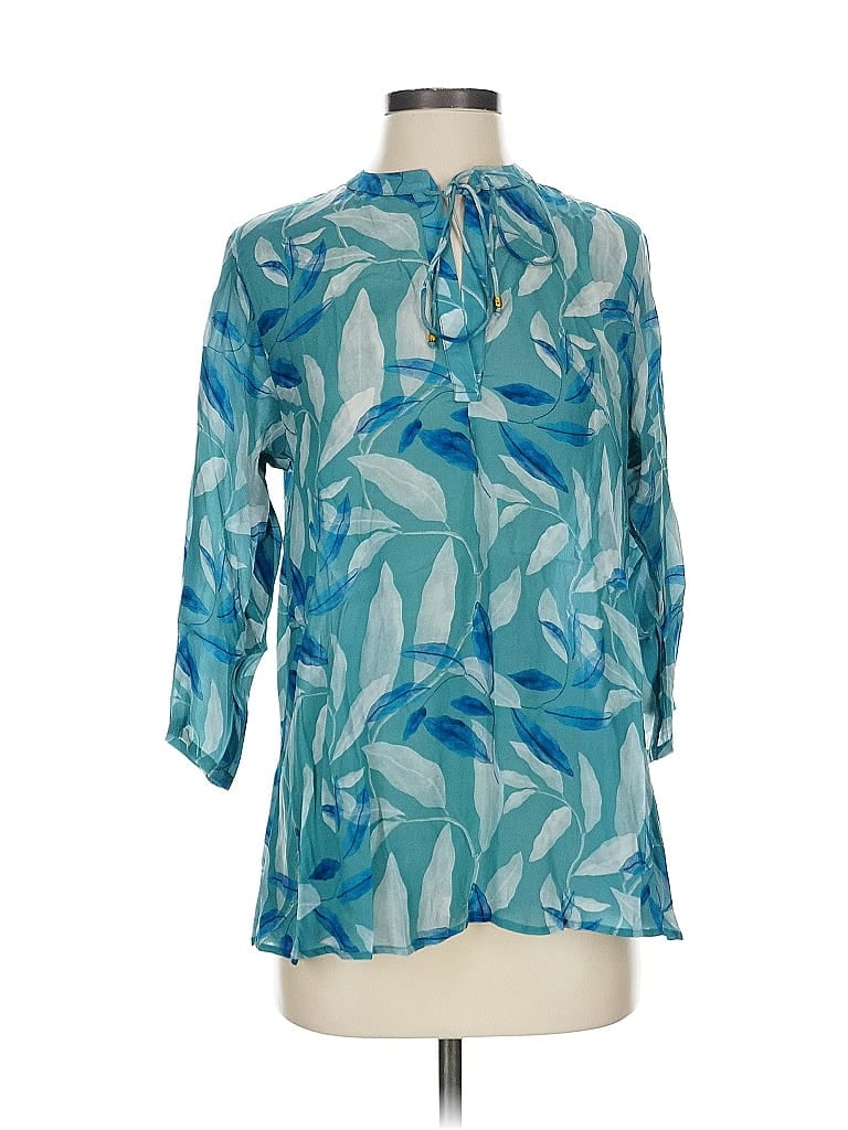 Apny 3/4 Sleeve Blouse In Blue