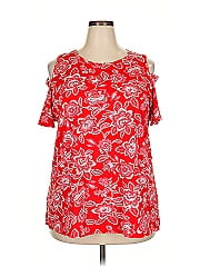 Woman Within Short Sleeve Blouse