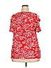 Woman Within Red Short Sleeve Blouse Size 18 - photo 2