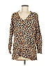 Chico's Animal Print Brown Tan Pullover Sweater Size Med (1) - photo 1