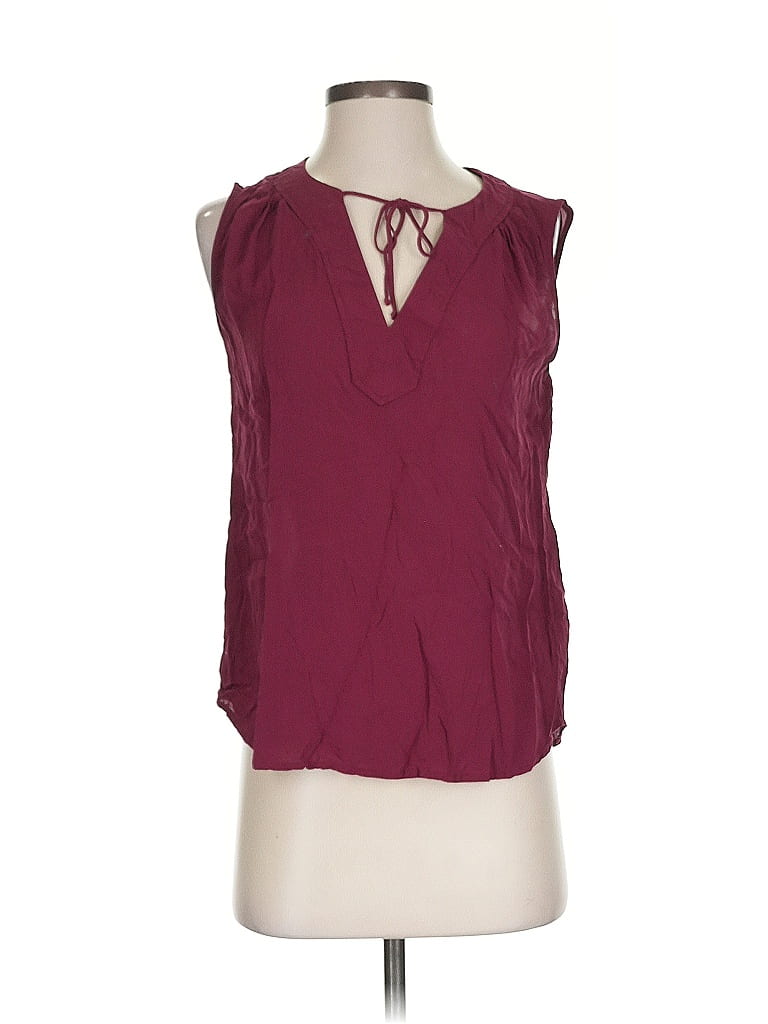 Pre-owned Old Navy Sleeveless Blouse In Burgundy