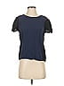 Boden 100% Viscose Blue Short Sleeve Top Size 4 - photo 1