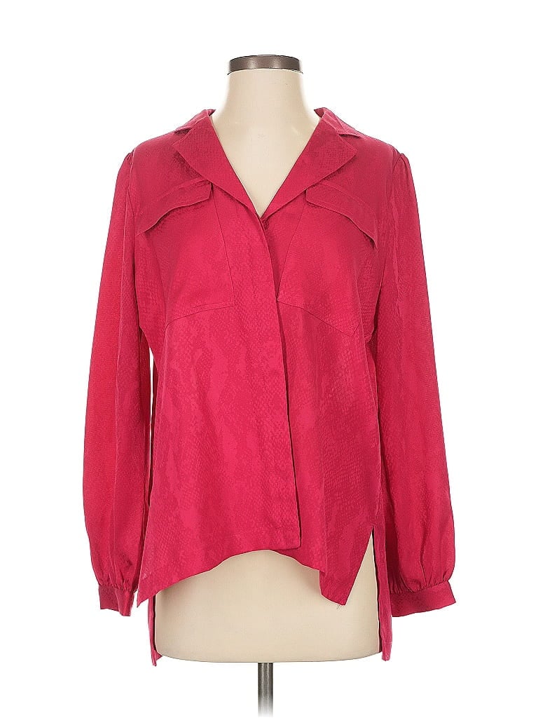 Pre-owned White House Black Market 3/4 Sleeve Blouse In Red