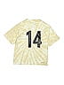 Assorted Brands 100% Cotton Tie-dye Yellow Ivory Short Sleeve T-Shirt Size 10 - 12 - photo 2