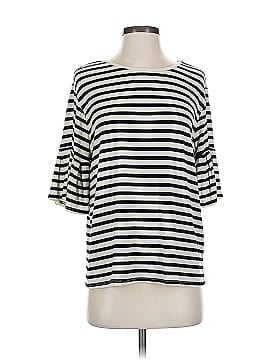 Madewell 100% Viscose Print Blue Casual Dress Size S