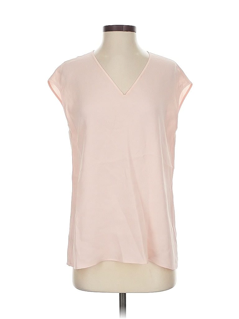 Lafayette 148 New York 100% Silk Pink Sleeveless Silk Top Size S - photo 1