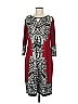 JM Collection Paisley Burgundy Casual Dress Size M - photo 1