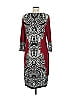 JM Collection Paisley Burgundy Casual Dress Size M - photo 2