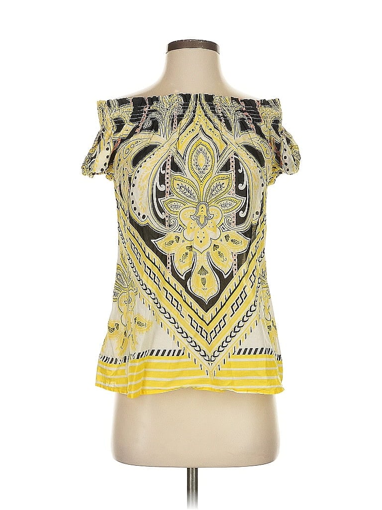 Pre-owned Express Sleeveless Blouse In Yellow